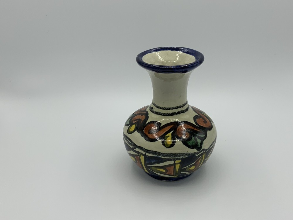 Handmade Folk Art Glazed Vase