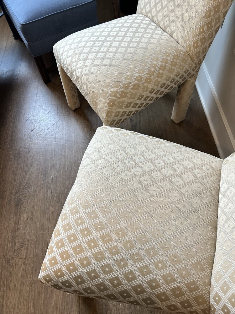 Upholstered Parsons Chairs Set of 2