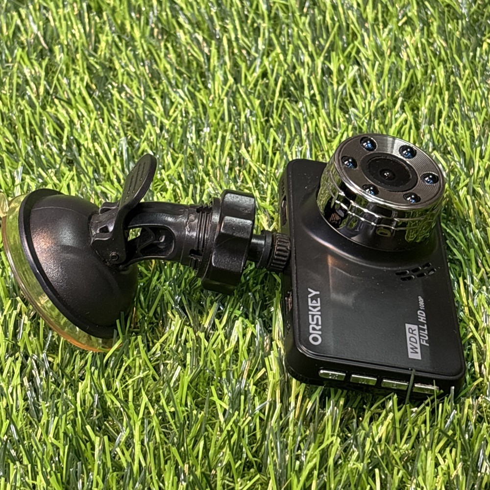 ORSKEY Full HD Dash Cam Car Recorder w/ Mount – Untested, No Cable