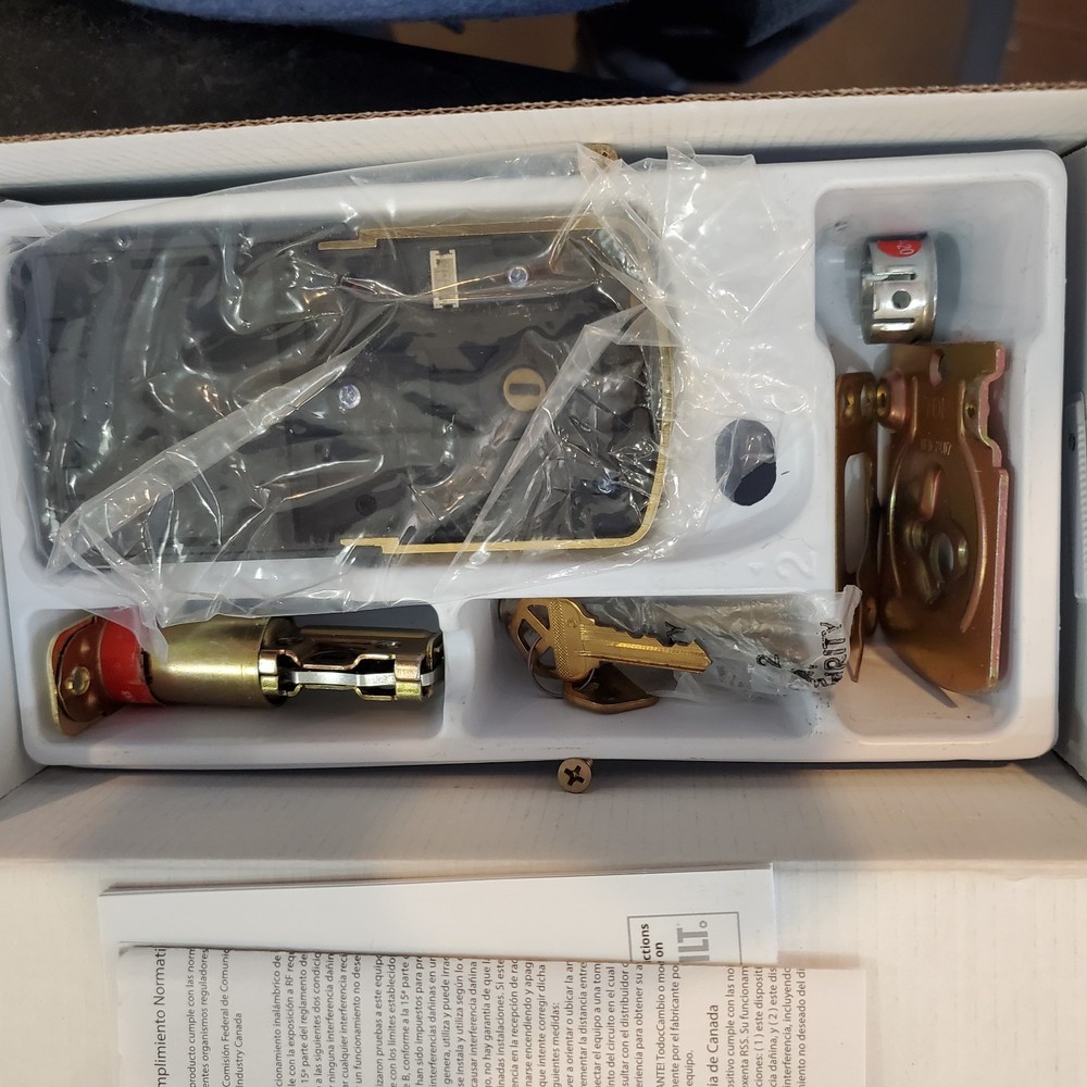 Kwikset 9260TRL-L03S SmartCode Keypad Deadbolt SmartKey Brass Open Box
