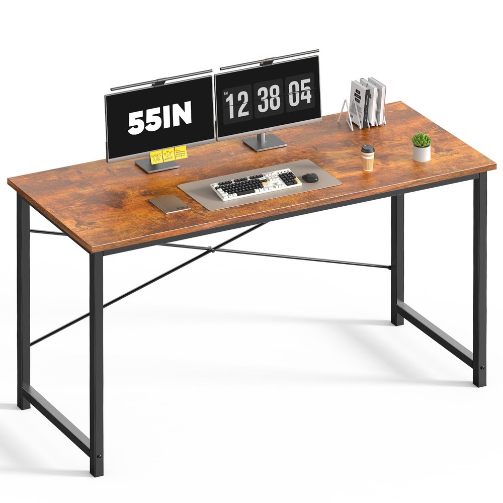 55 Inch Computer Office Desk Writing Gaming Study Work Large Desks for Bedroo...