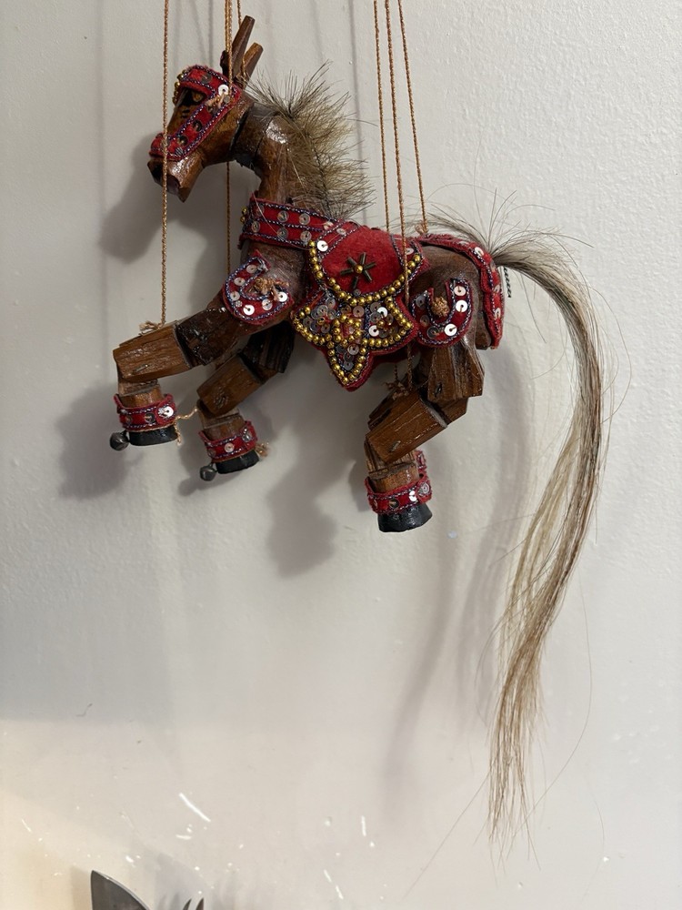 Marionette Horse from Peru Handmade