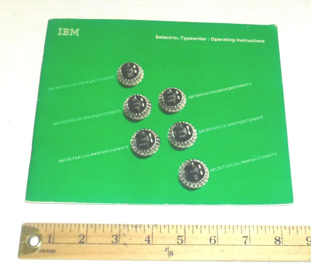 IBM Selectric Typewriter Operating Instructions Booklet 26-Pages (1971)