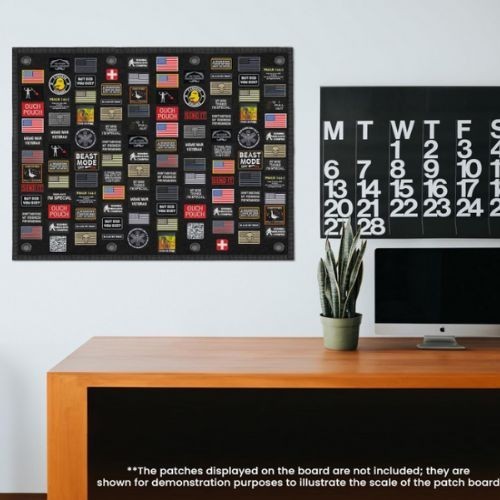 Tactical Patch Board (40" X 28") | Morale Patch Hanging Wall Panel Display Holde