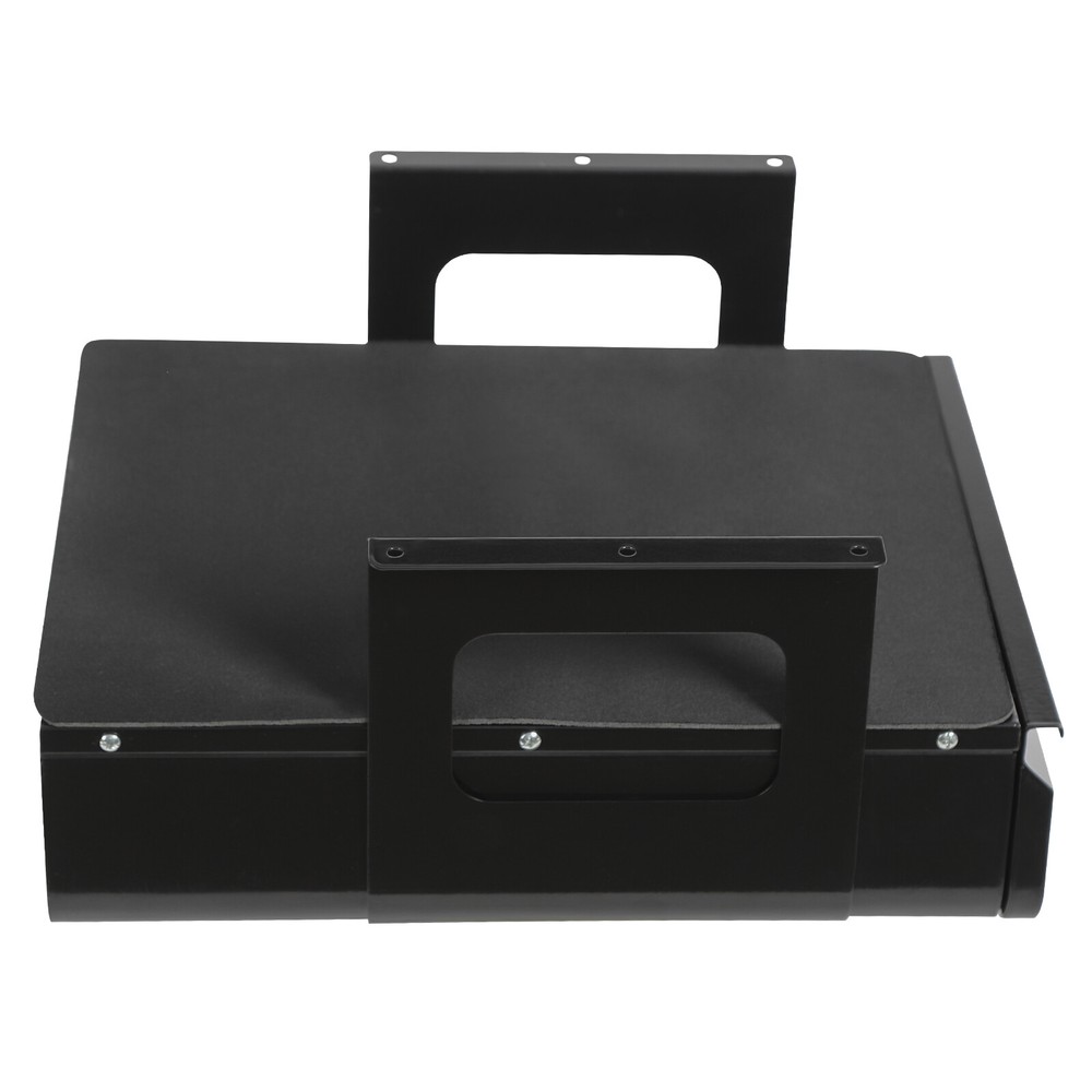 11.5 × 14.3in Lockable Under Desk Pull-Out Sliding Storage Drawer