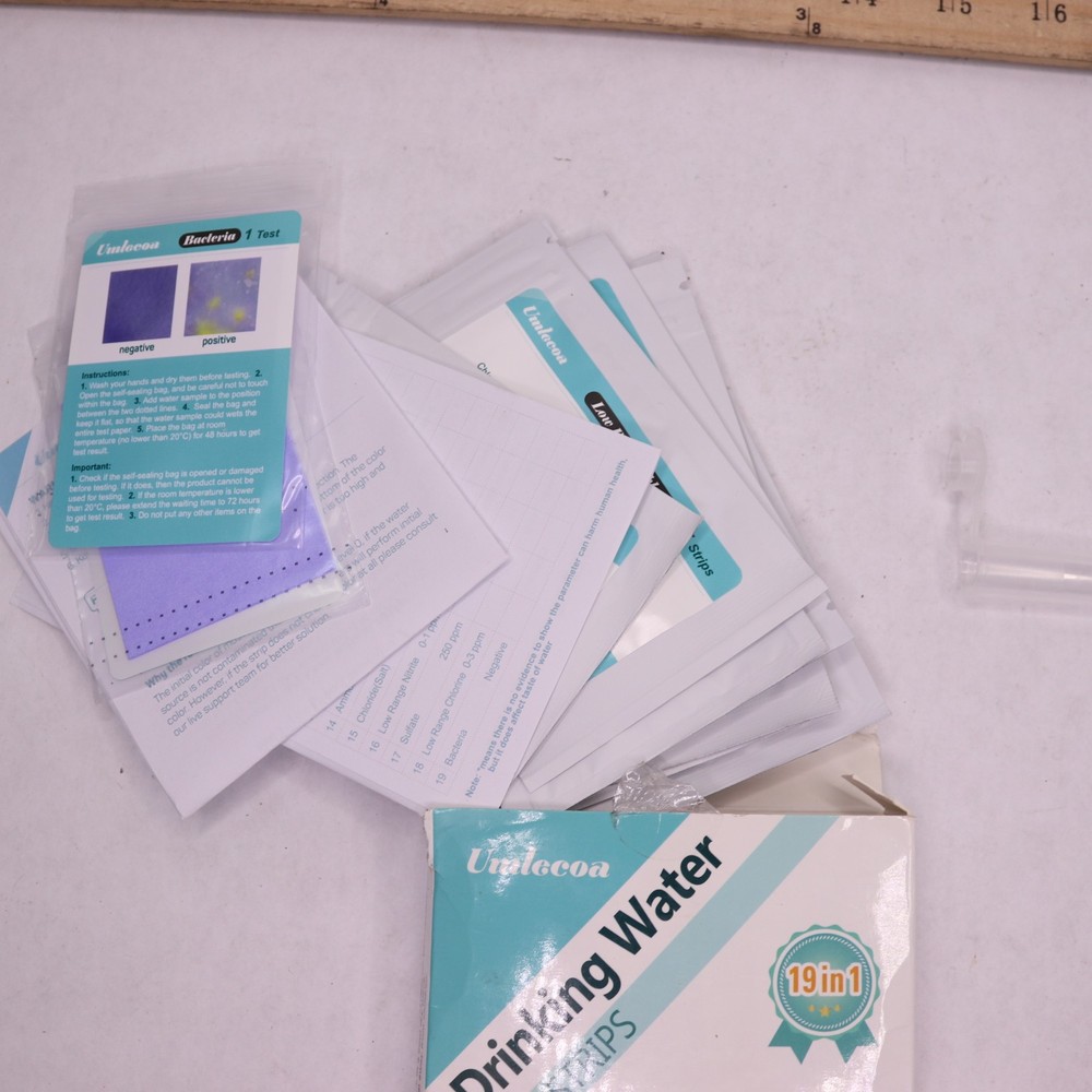 Umlecoa Drinking Water Test Strips 19 in 1 100+2 Strips