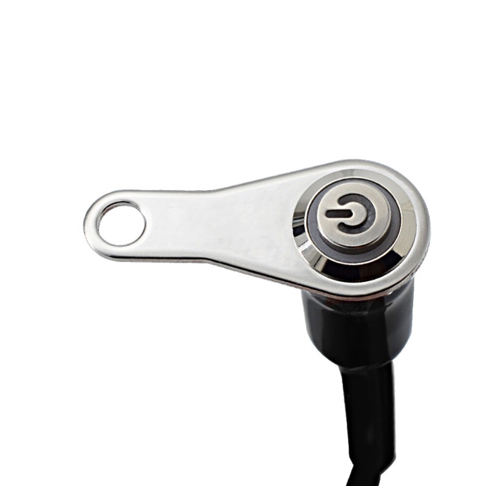 Motorcycle Switch LED ON/OFF Handlebar Mount Push Button Headlight Fog Light12V