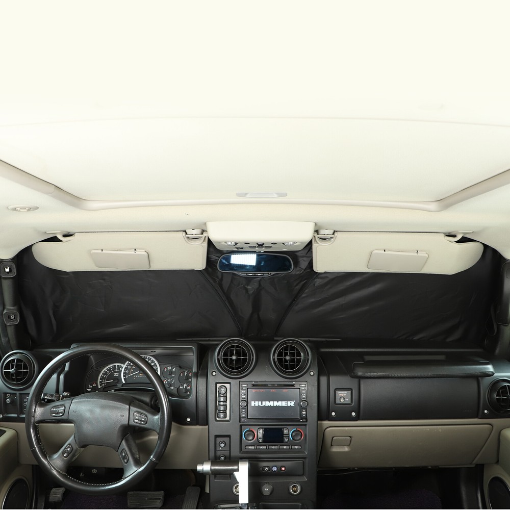windshield Foldable sun shade & Storage Bag Custom Fits 2003-2007 Hummer H2