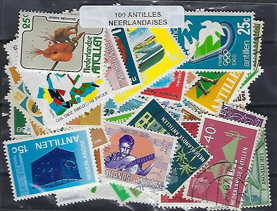 Netherlands Antilles 100 Different Stamps Used