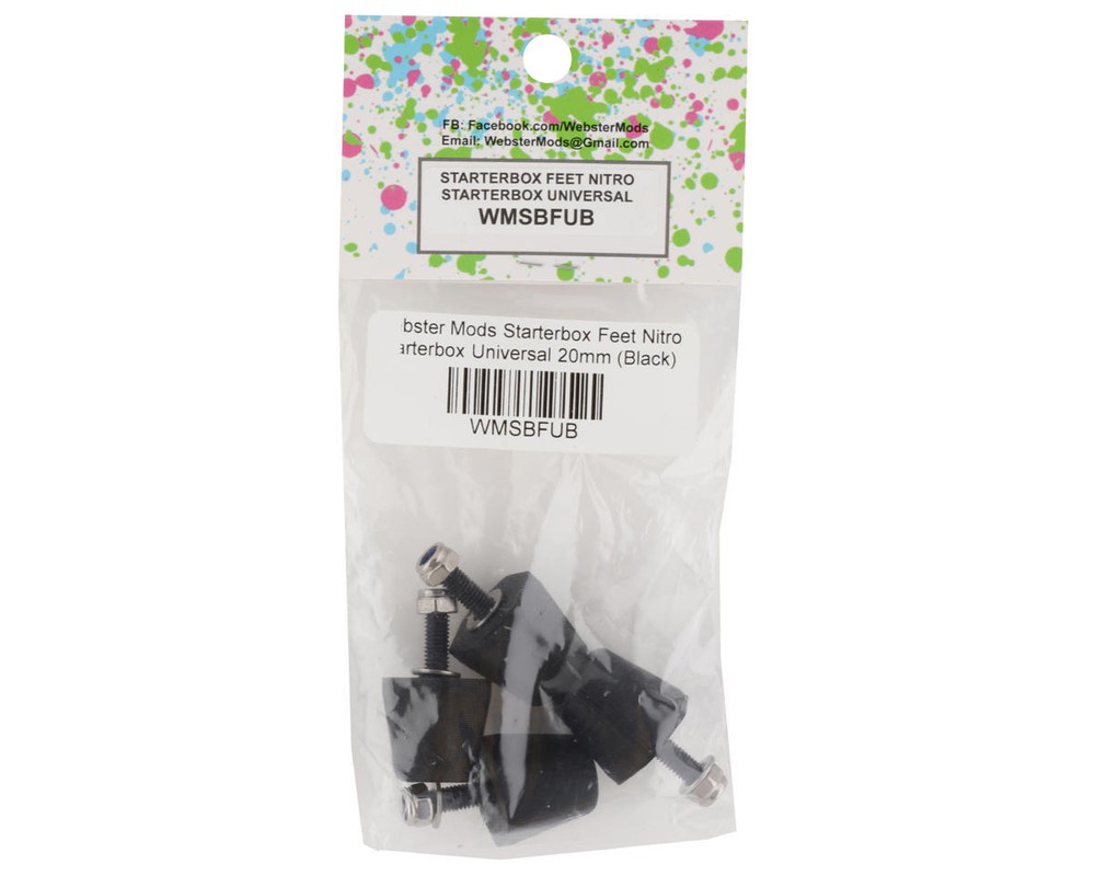 Webster Mods 20mm Universal Starter Box Feet (Black) [WMSBFUB]