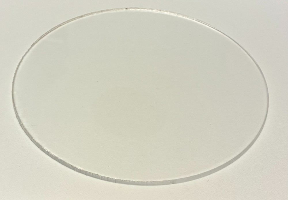 (4-Pack)-Acrylic Circle Disc-0.090" (3/32") thick-Clear-8" Diameter
