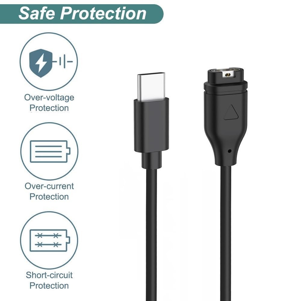 Reliable USB Type C Charger Cable for Garmin Watches - Fast Charging Solution