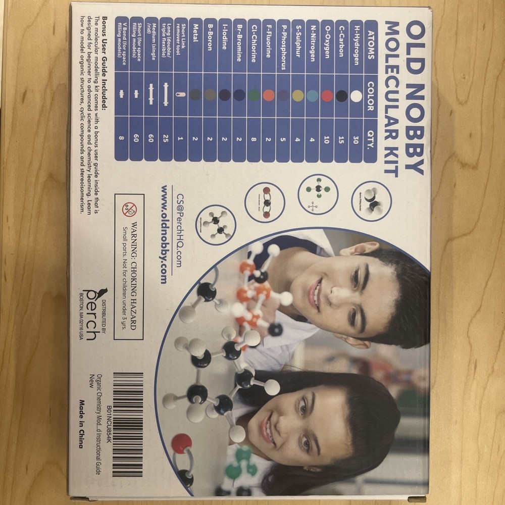 Old Nobby Organic Molecular Kit Chemistry Molecular Model - 239 Pieces