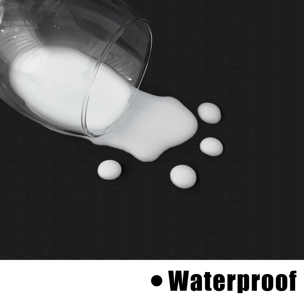 homing Rectangle Vinyl Tablecloth, Waterproof 84" x 60" (Rectangular), Black