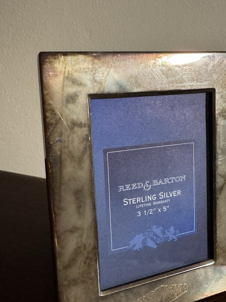 3.5”x5” Sterling Silver Picture Frame! White Castle logo