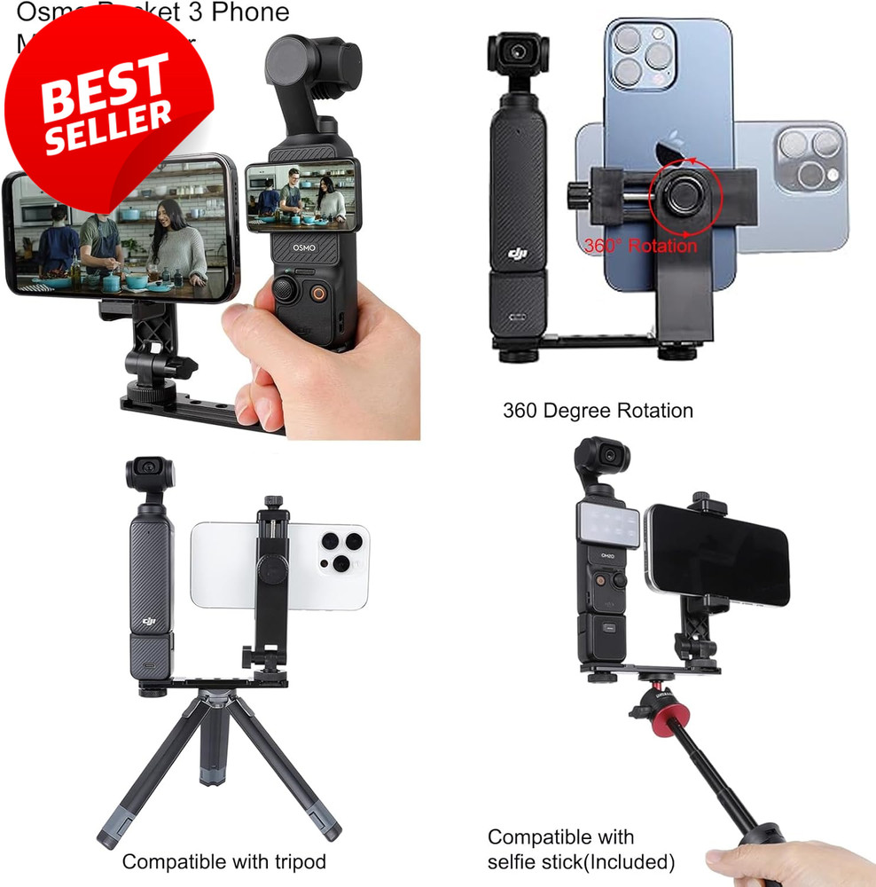DJI Osmo Pocket 3 Accessories Kit Case Tripod Mount Strap Screen Protector - US