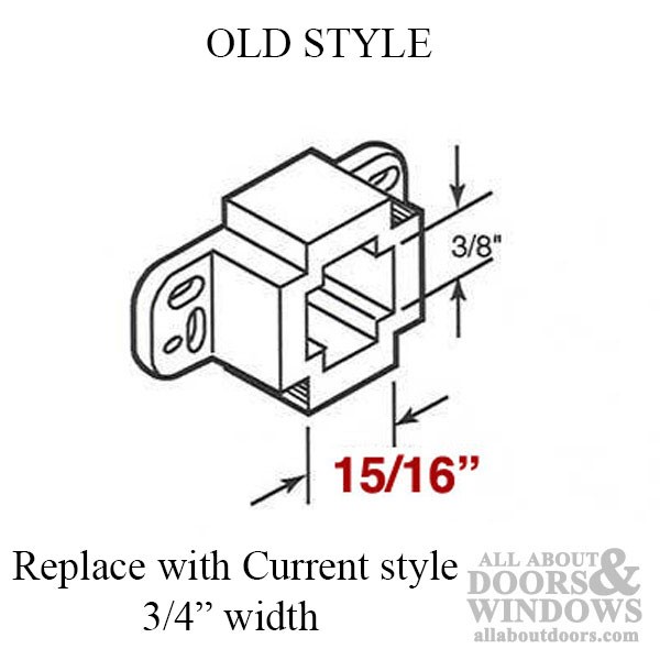 Backplate - Drawer Track, 3/4 inch