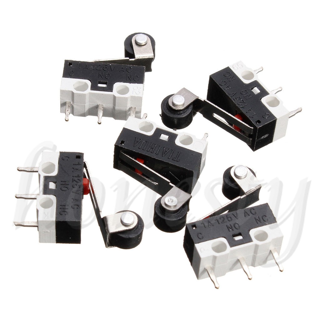 10x Ultra Mini Micro Switch Roller Lever Actuator Microswitch SPDT Sub Miniature