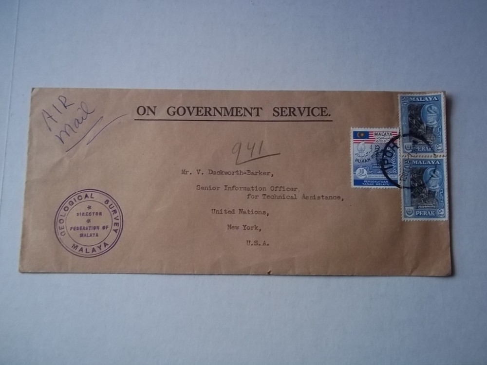 Malaya Geological Survey cover.