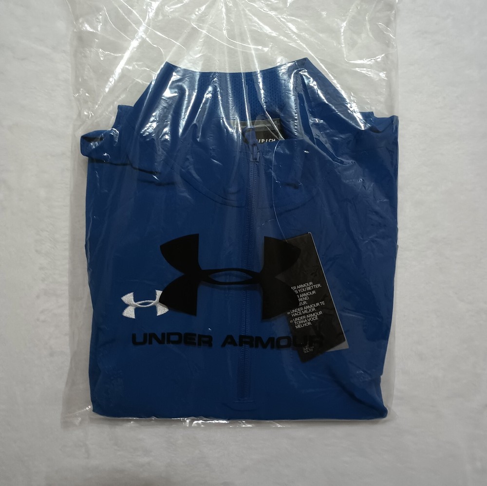 New Under Armour Small ¼ Zip Coach's Pullover Storm Tech Men's Squad Royal Blue