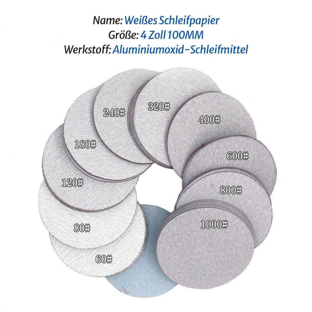 2pcs 100mm eccentric dry sanding discs sanding sheets sandpaper