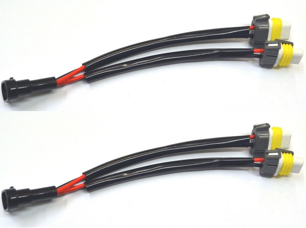Splitter Wire Ceramic C 899 H27 Two Harness Fog Light Socket Plug Connector Lamp