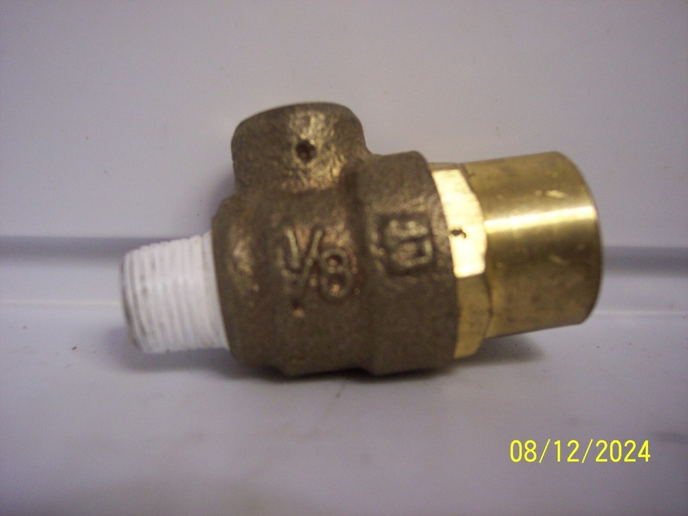 WATTS P/N: 0792001 Backflow TEST COCK- 1/8" LEAD FREE MxF VALVE~ 1/8 LFNPT-TC