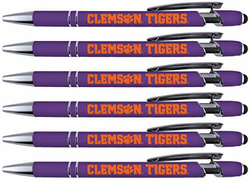 Clemson Soft Touch Coated Metal Pens - 6 Pack 30512
