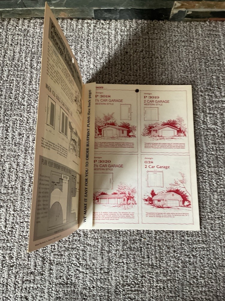 Vintage Ne U Designs Garage Plans Book