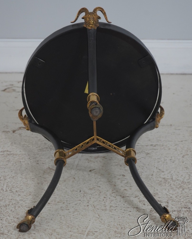 L71892: LABARGE Regency Style Rams Head Round Occasional Table