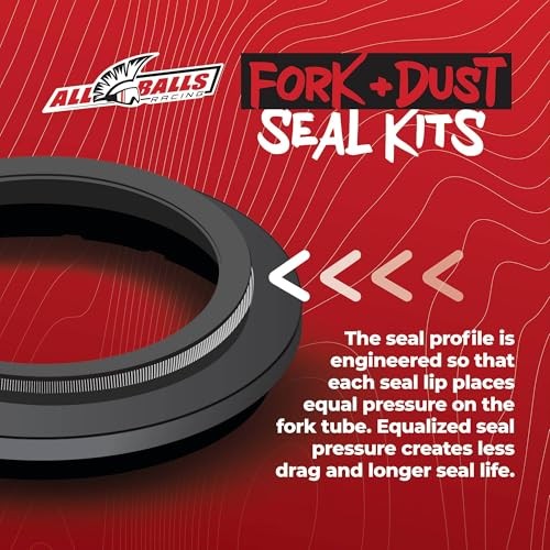 Racing Fork Seal & Dust Seal Kit 56-121 Compatible with/Replacement for