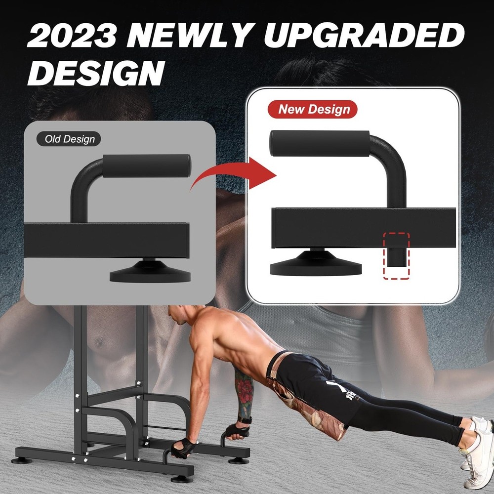 Pull Up Dip Station Power Tower Heavy Duty Home Gym Strength