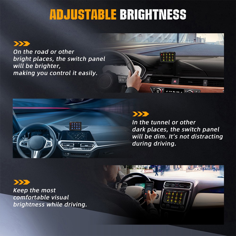 COLIGHT 12Gang APP RGB Switch Panel System LED Light Bar Electronic Relay System