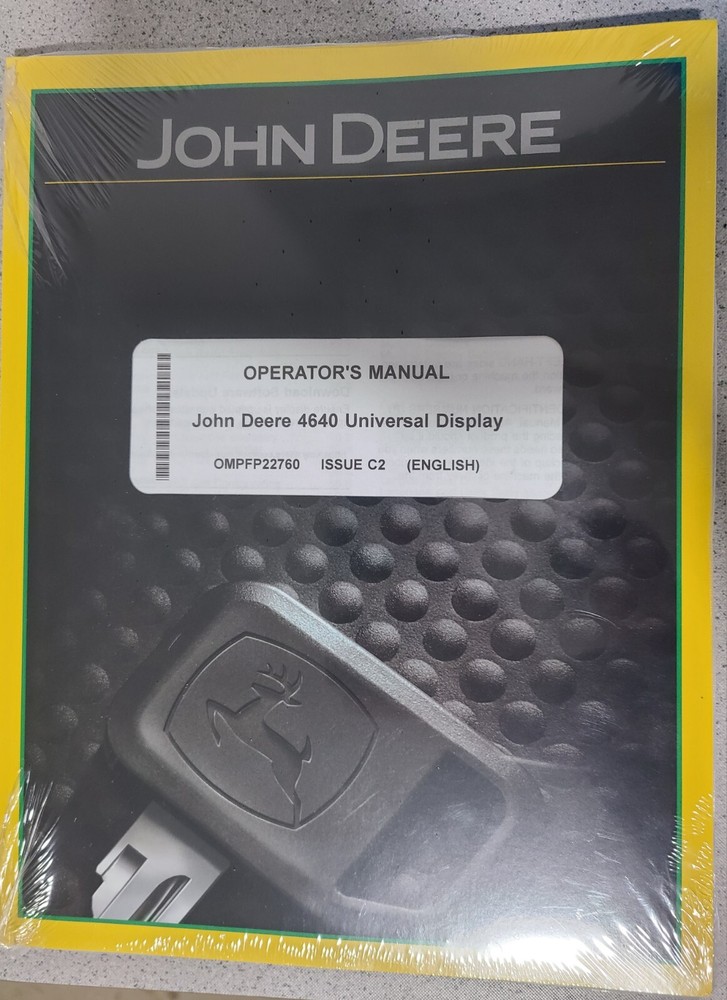 John Deere 4640 GPS Display Operator's Manual. CPF10376
