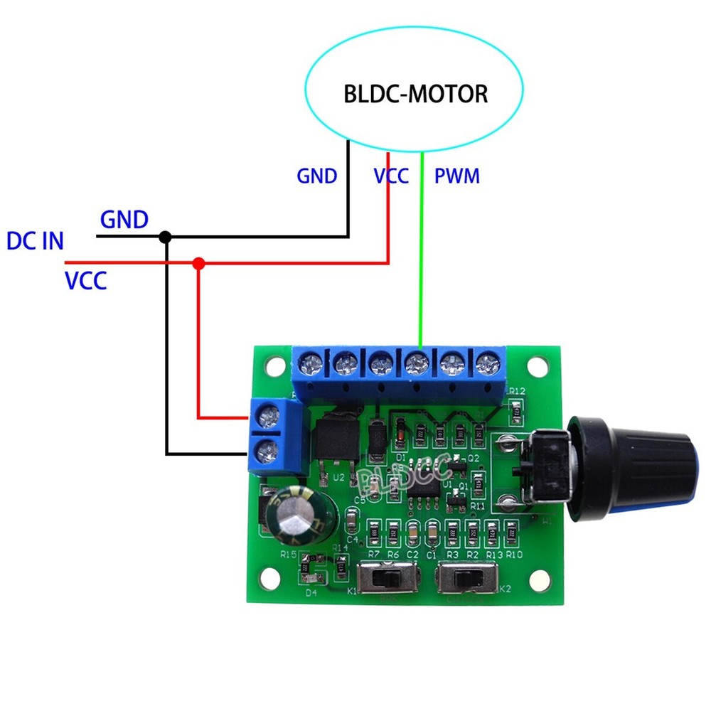 BLDC PWM Motor Speed Controller DC Motor Speed Regulator High-Frequency 20kHz FY