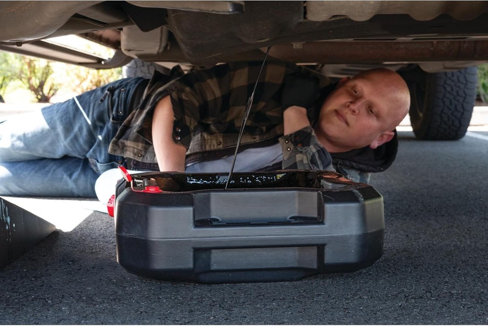 Performance Tool W4076 10-Quart Oil Drain Container, Deep Well,...