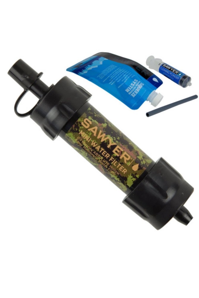 Sawyer SP 107 Mini Water Filtration System Camo