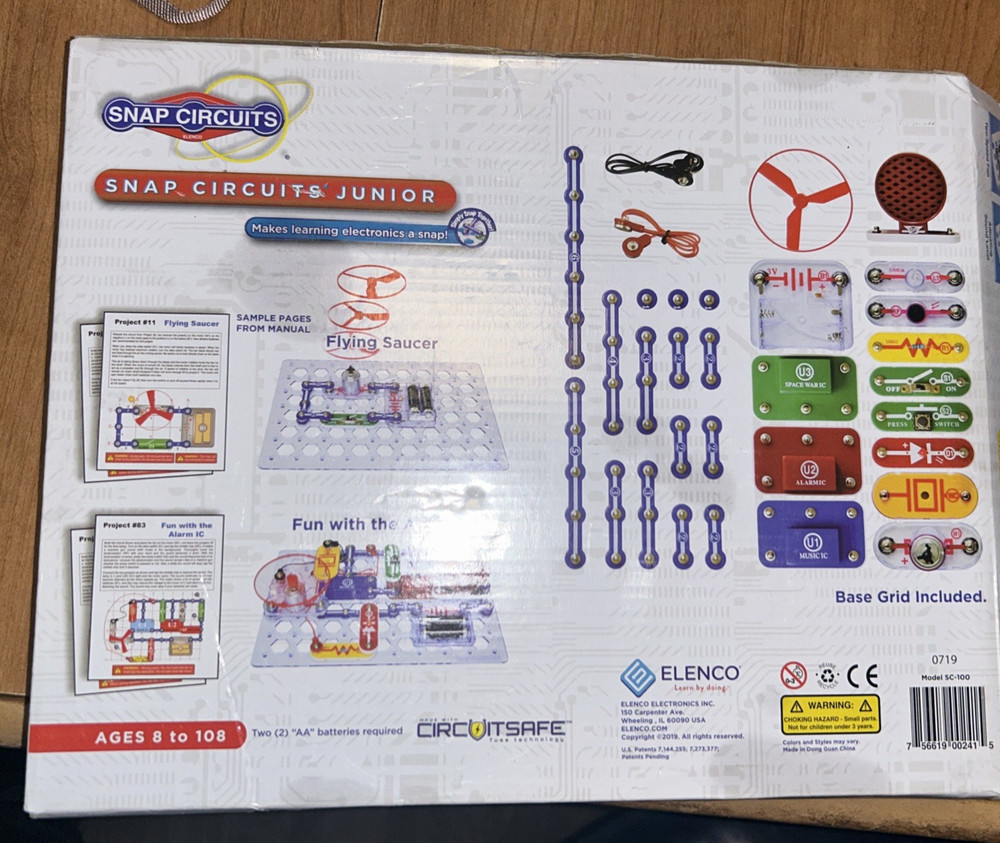 Elenco Snap Circuits Jr. SC-100 Open Box