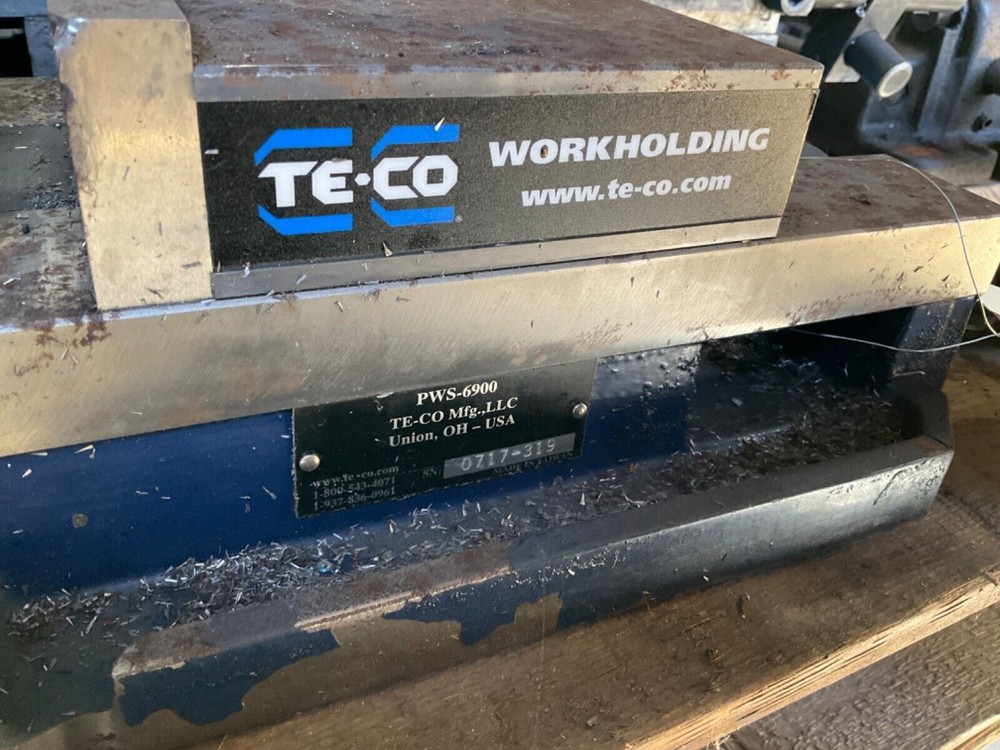 Te-Co Pws-6900 6" Machine Vise With Fixed Base HEHAE43-Used