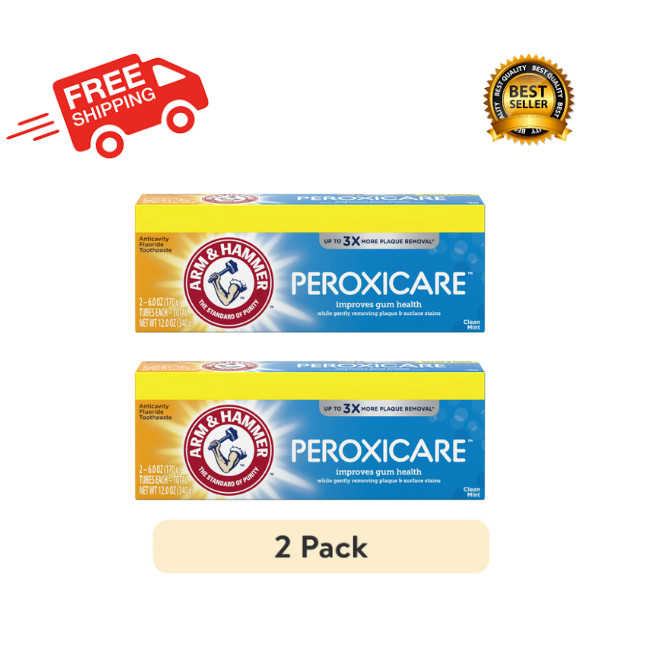 Arm & Hammer PeroxiCare Tartar Control Fluoride Toothpaste Mint ( 2 PACK )