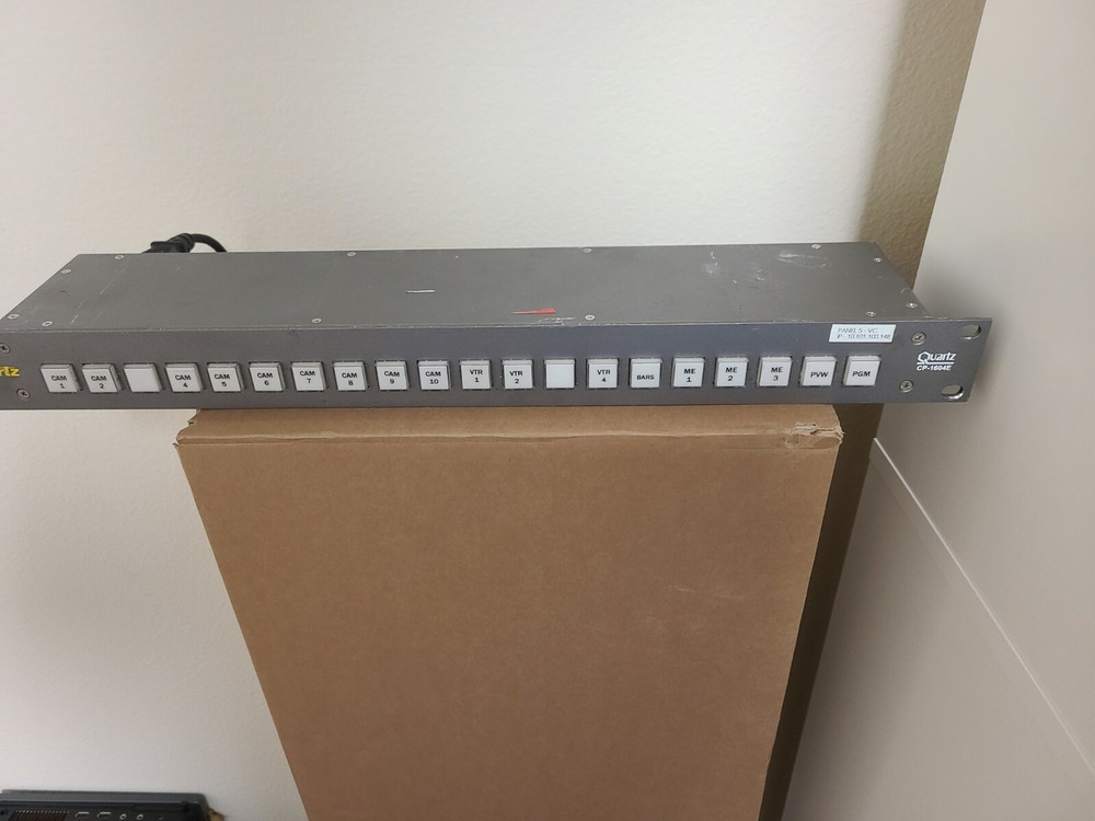 EVERTZ QUARTZ CP-1604E Ethernet REMOTE CONTROL PANEL 20-KEY PUSH-BUTTON