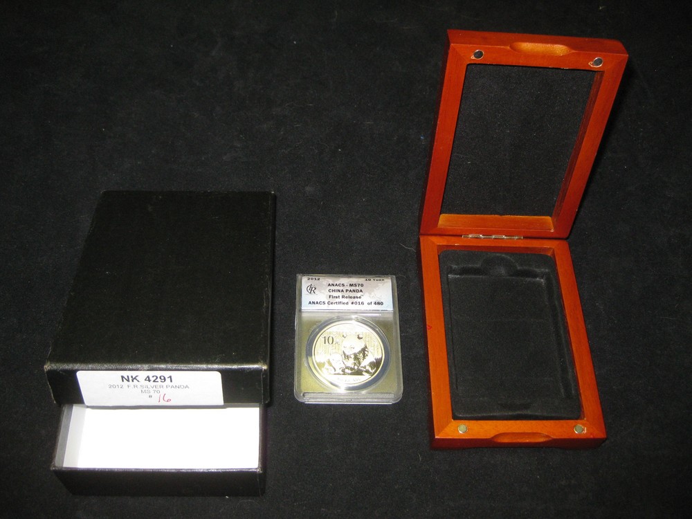 China 2012, ANACS MS70, FIRST Release, 10 Yuan, 1 OZ. SILVER PANDA