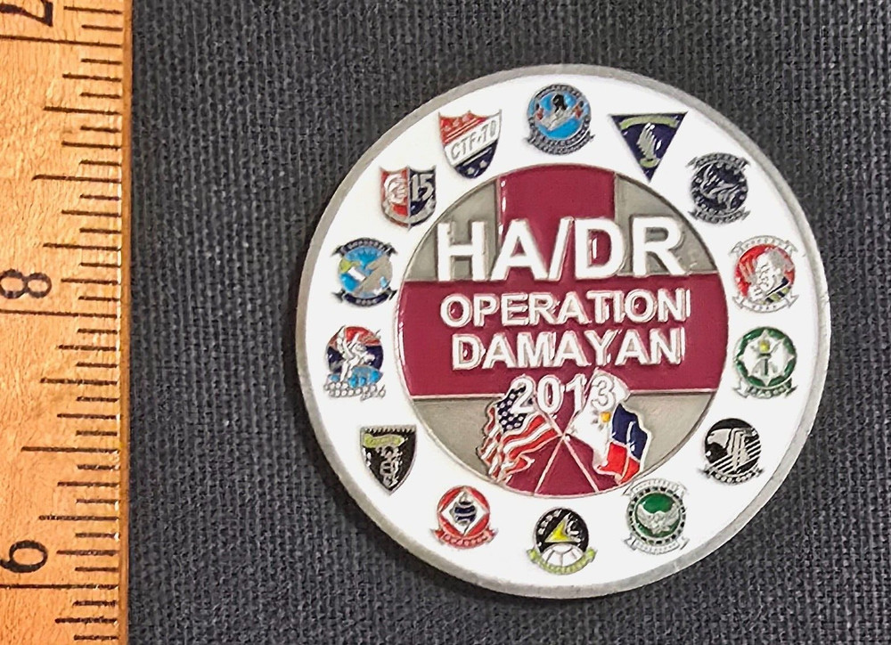 Awesome 2" USN Navy Multi-Unit Challenge Coin HADR 2013