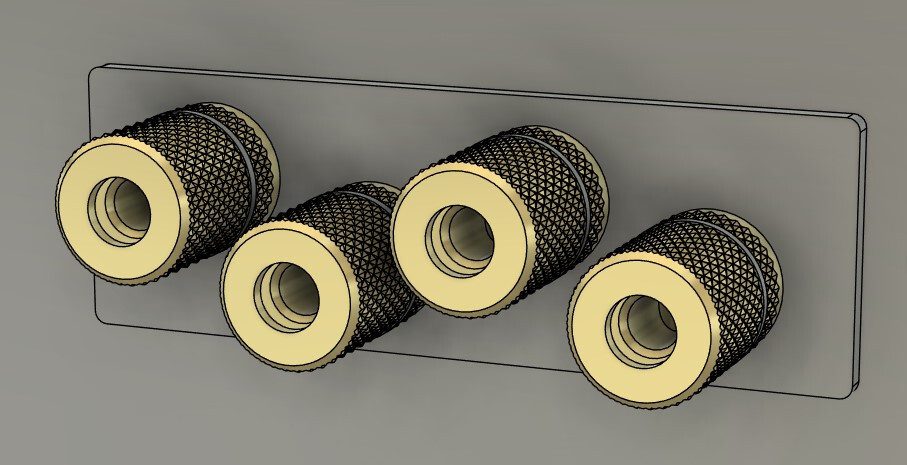 Harman/Kardon 330C speaker terminal upgrade kit