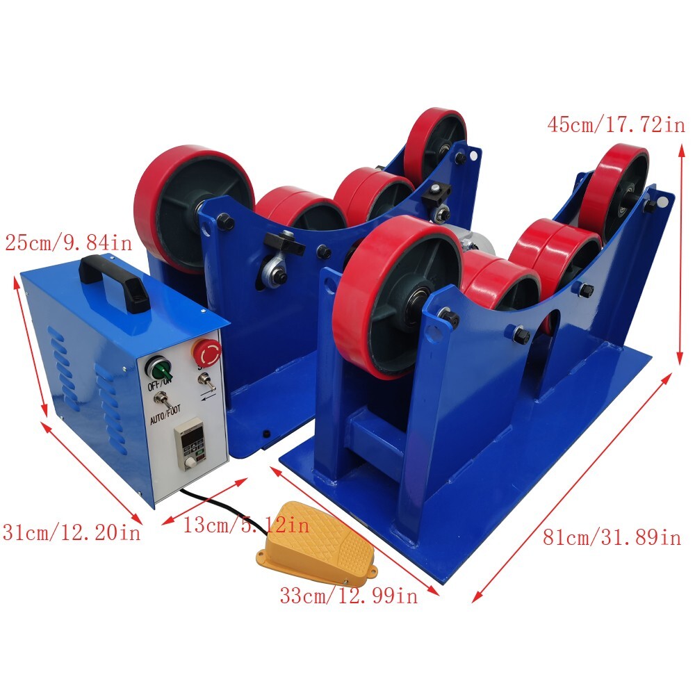 Tank Turning Rolls Linkage Welding Roller Support Digital Welding 6600 lbs 110V
