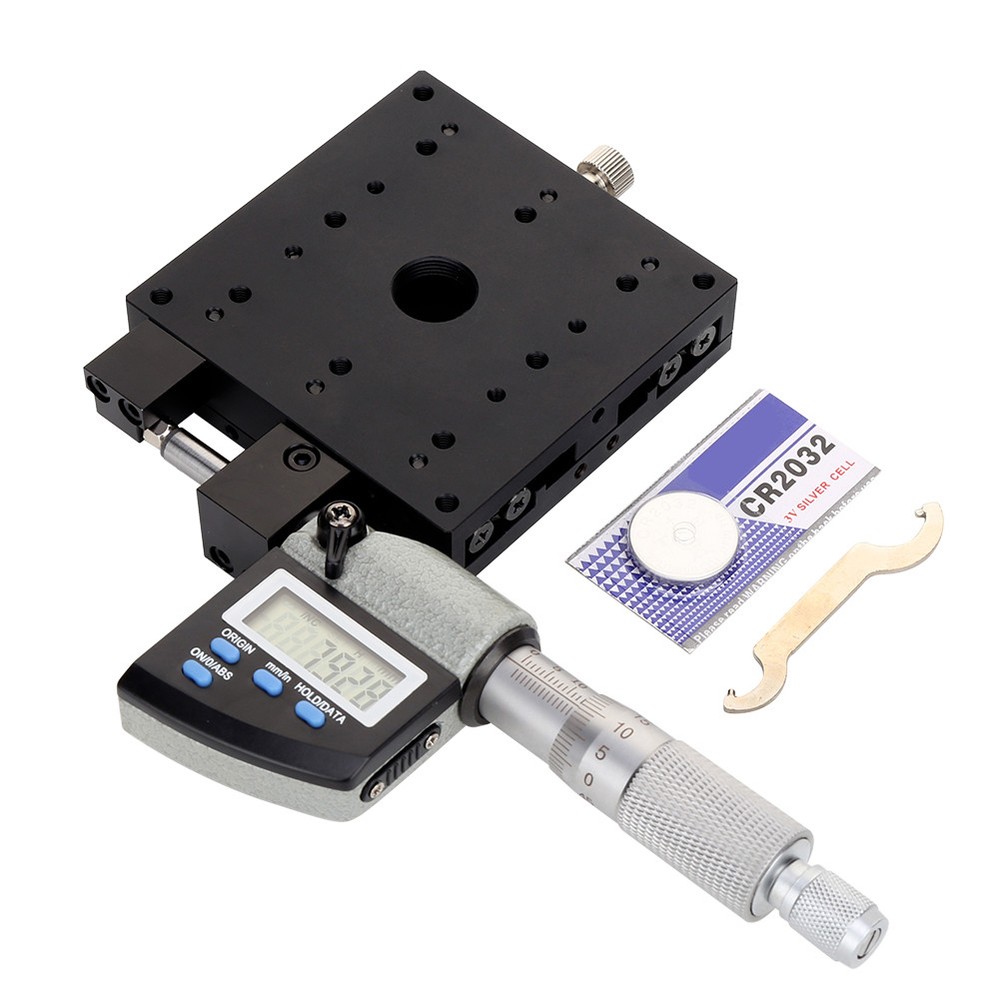 Micrometer Platform Digital 80x80mm 0.001mm Linear Translation Stage Tool Part