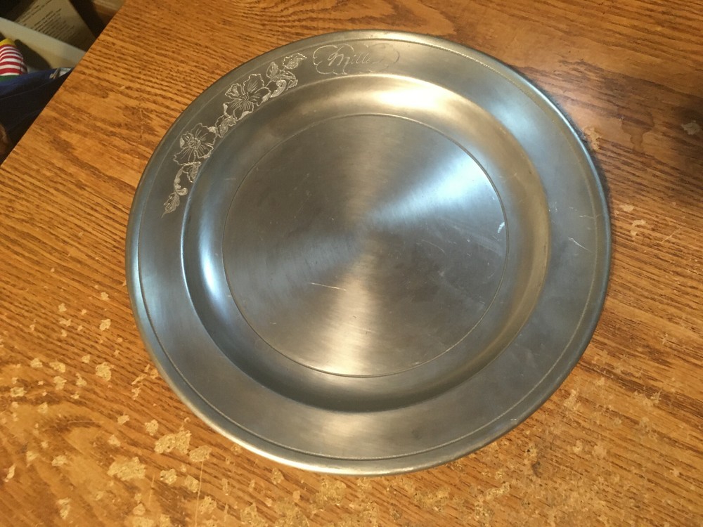 STEDE ENGRAVED PLATE 10" ENGRAVED BY DEA GOODWIN / WRONGWAY052