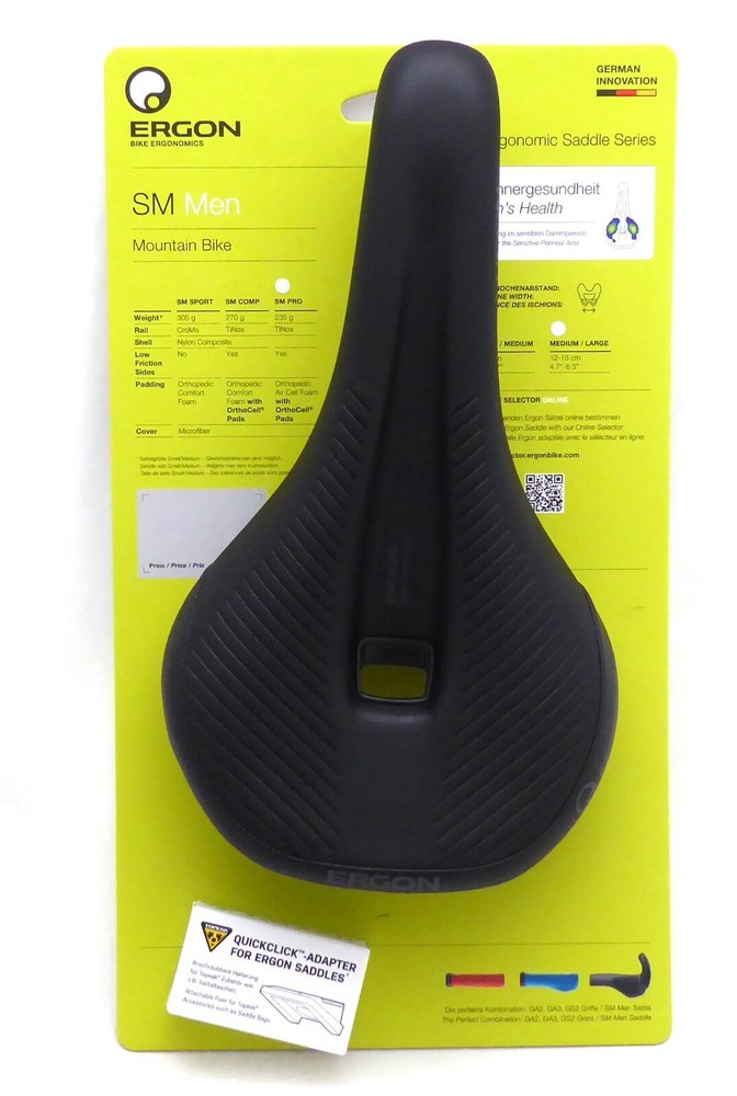 Ergon SM Pro Mens Saddle, Medium/Large