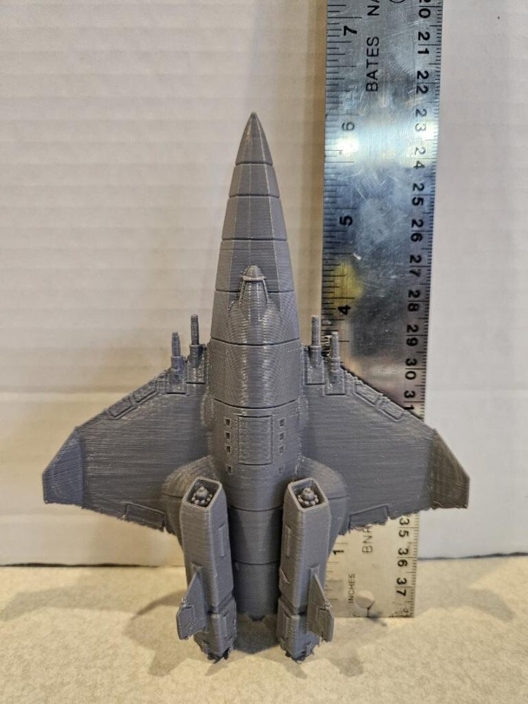 3d Printed 6in Grey Centurion Wing Commander WC Space Ship