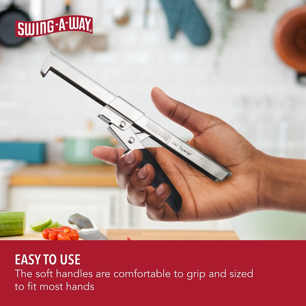 Swing-A-Way Comfort Grip Jar Opener - Black
